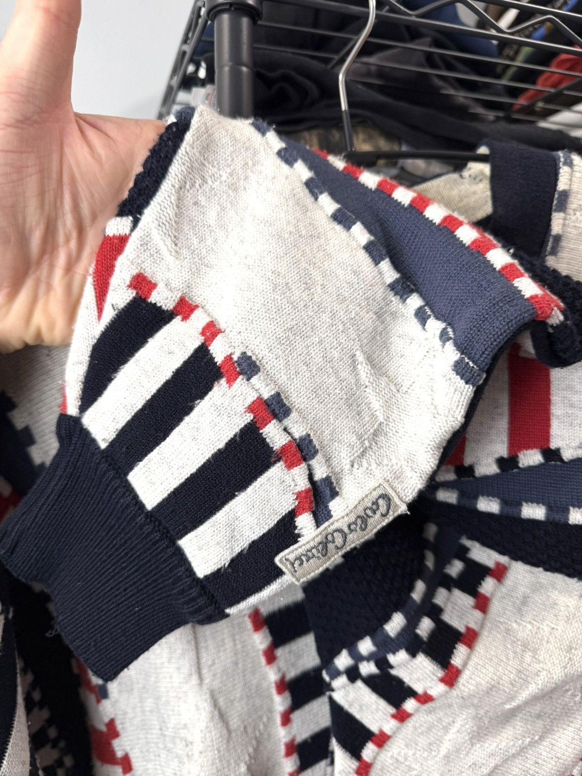 Coogi Rare Vintage Carlo Colucci American Flag Coogi Style Sweater Size US L / EU 52-54 / 3 - 7 Thumbnail