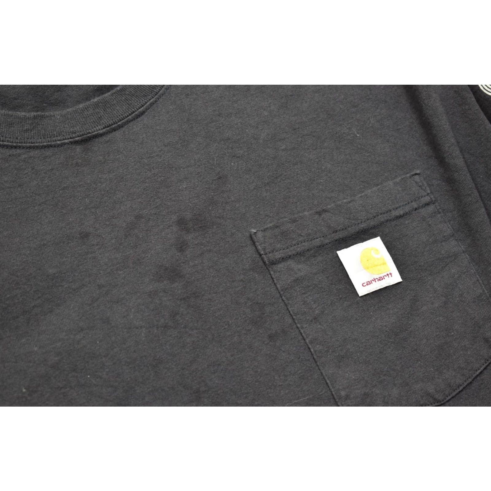 Carhartt Carhartt 3XL Loose Fit Long Sleeve Pocket Tee Black TK6023-M Cotton Logo T-Shirt Mens Size US XXL / EU 58 / 5 - 7 Thumbnail