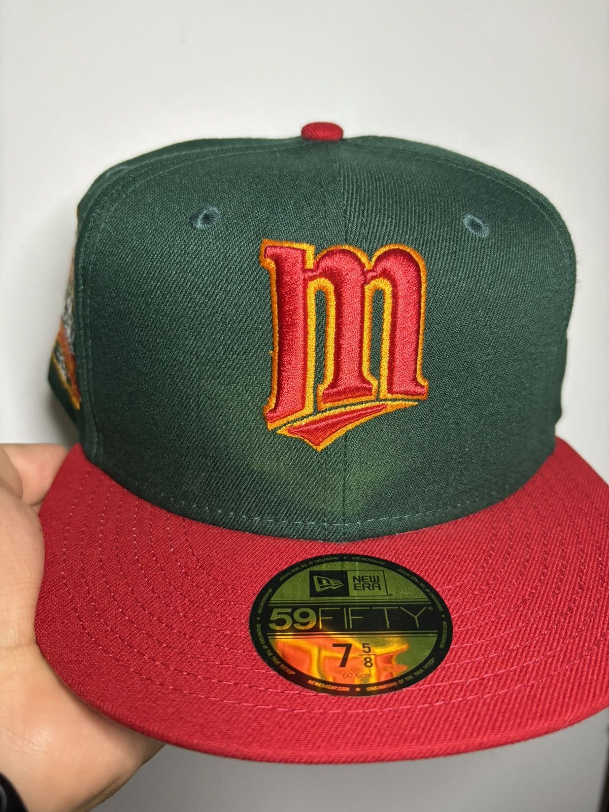 New Era Sz. 7 5/8 MLB Minnesota Twins Fitted Hat Topperz Size ONE SIZE - 2 Thumbnail