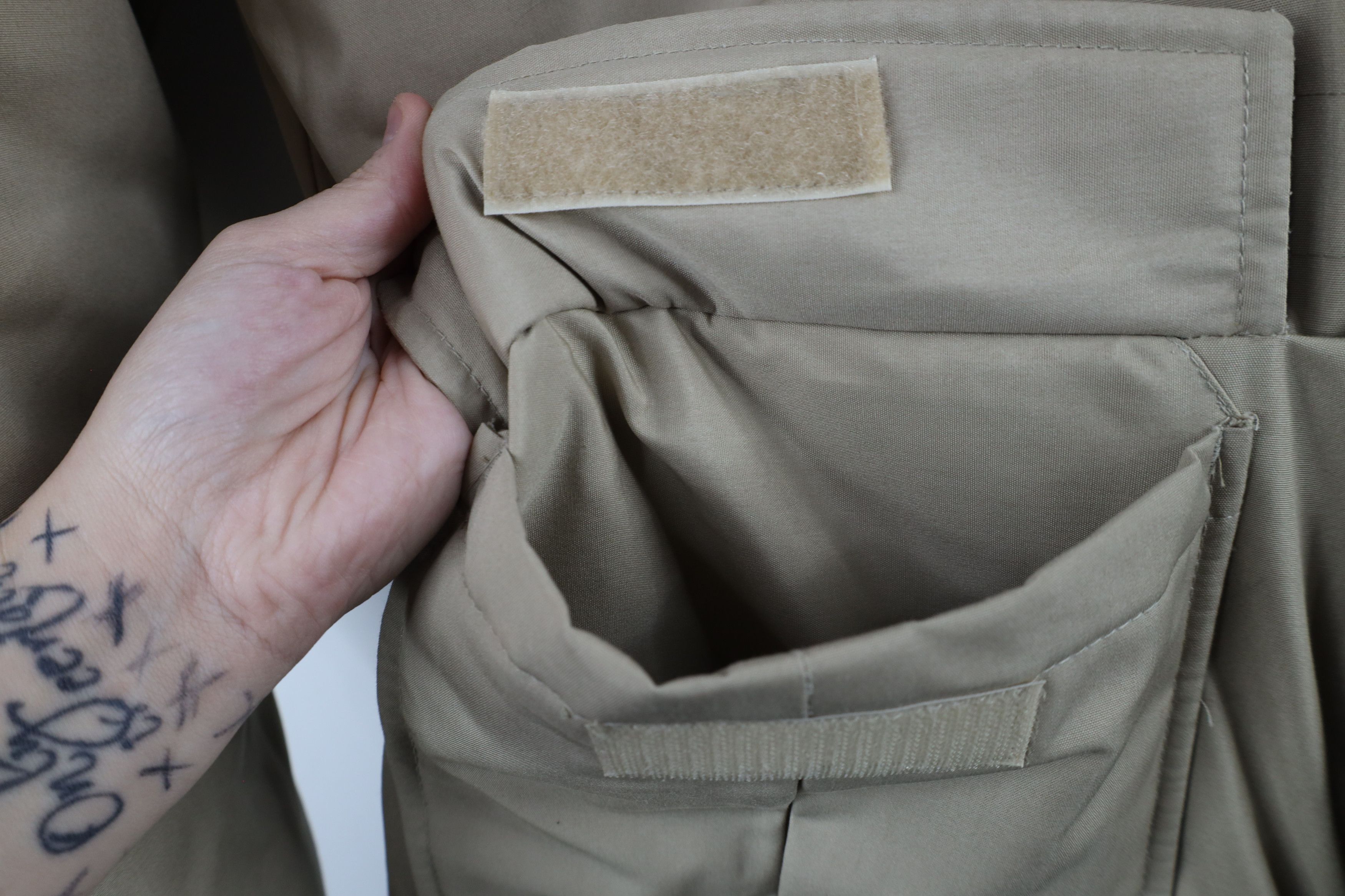 Vintage Vintage 90s Streetwear Hooded Puffer Parka Jacket Tan Size US M / EU 48-50 / 2 - 6 Thumbnail