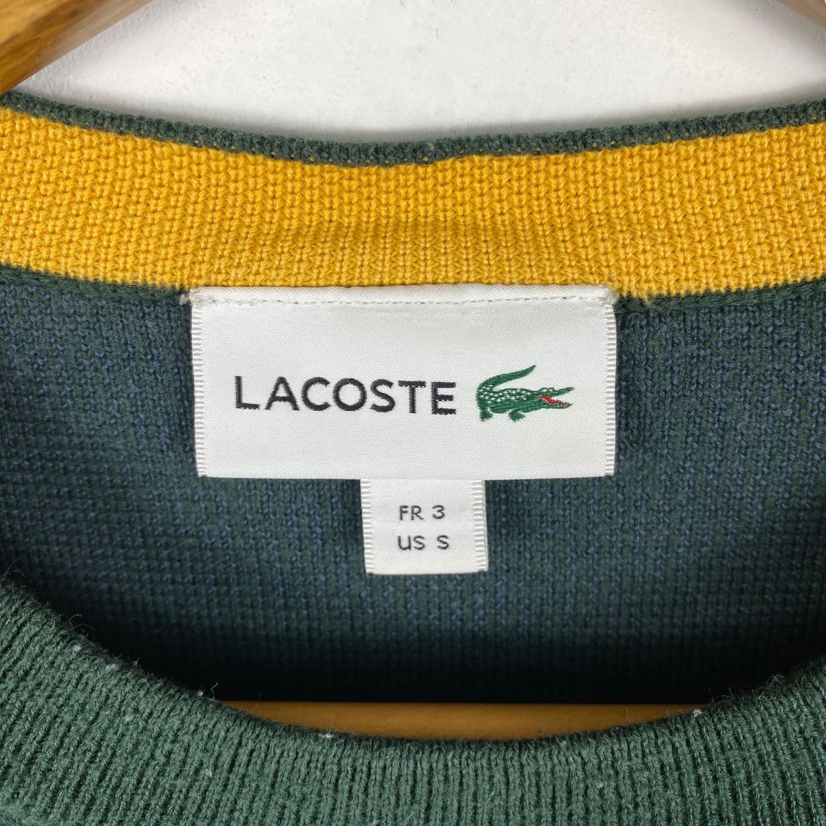 Lacoste LACOSTE 3 Tones Sweater Wool Blend Crewneck Sweatshirt Small Size US S / EU 44-46 / 1 - 6 Thumbnail