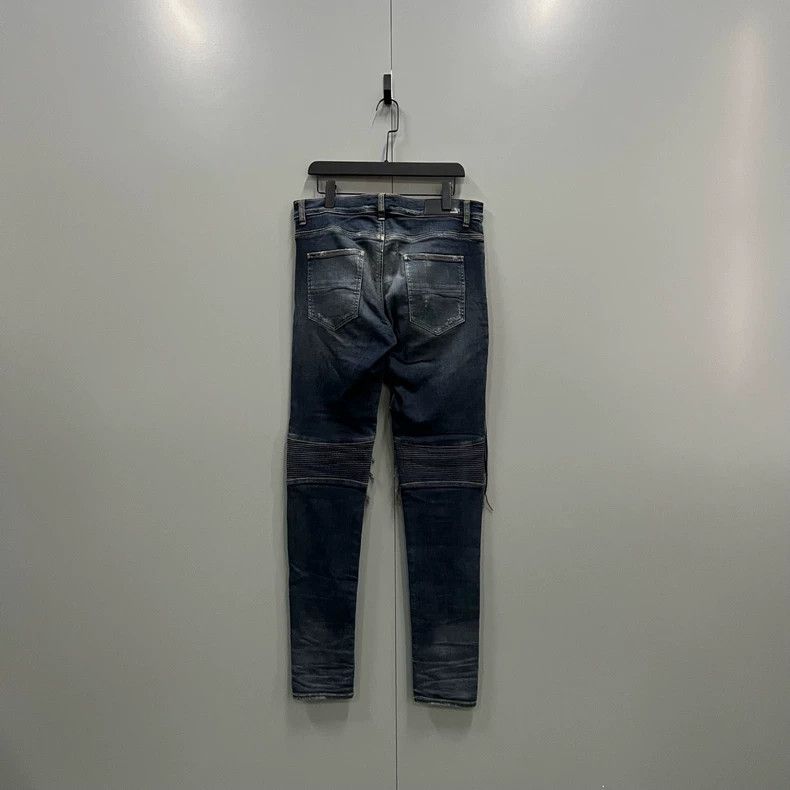 Amiri Amiri Vintage Blue Destroyed Jeans Size US 33 - 4 Thumbnail