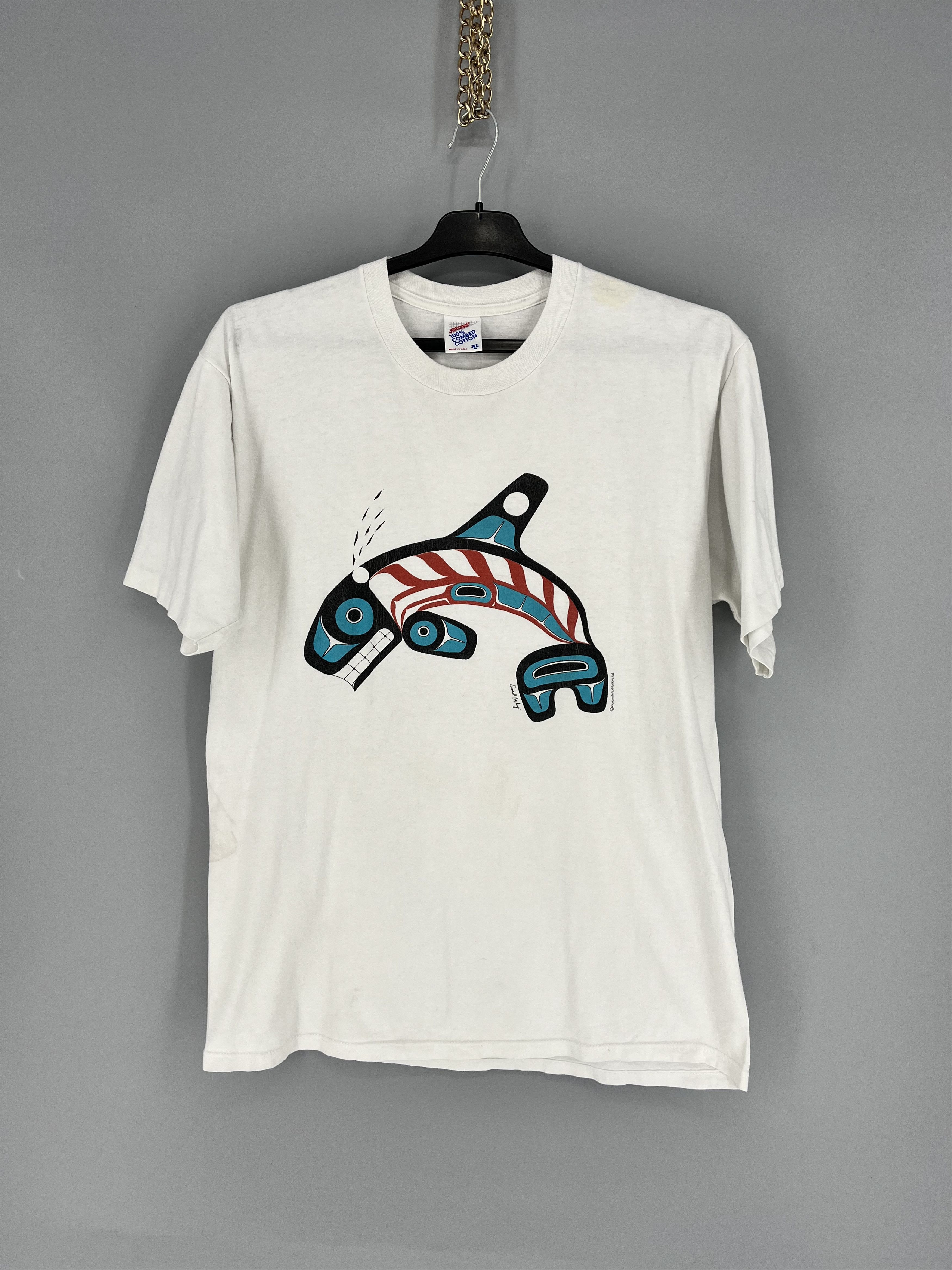 Vintage Vintage 90s Orca Killer Whale Pacific Daud Boxley Worldwide Size US XL / EU 56 / 4 - 1 Thumbnail