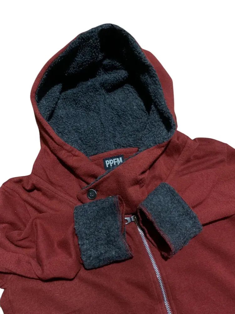 PPFM 2000s PPFM SHERPA TRIM DOUBLE ZIPPER HOODIE Size US M / EU 48-50 / 2 - 4 Thumbnail