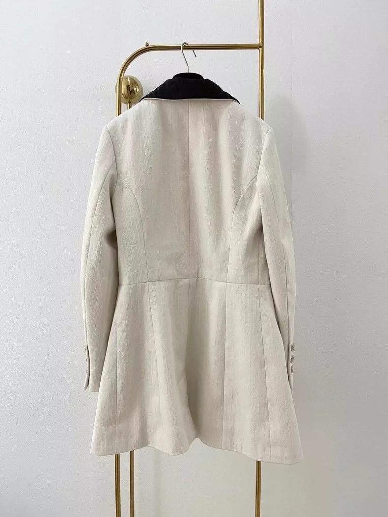 Chanel Chanel Beige bow mid-length jacket Size M / US 6-8 / IT 42-44 - 2 Thumbnail