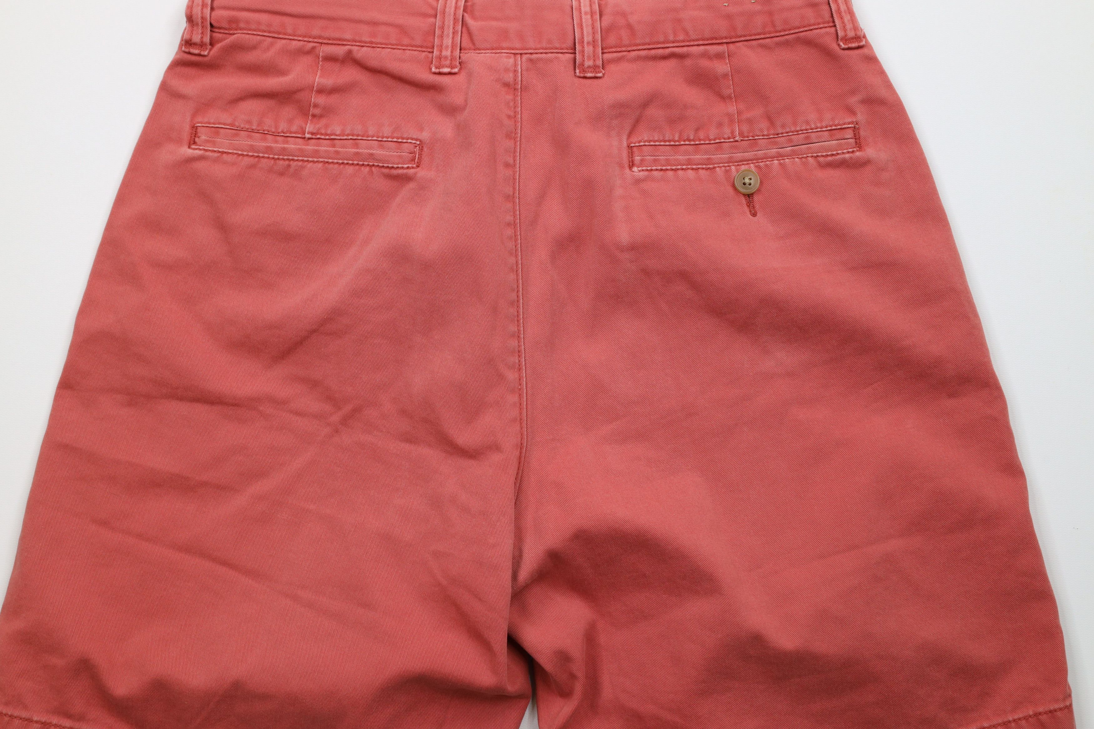J.Crew × Vintage Vintage J Crew Distressed Above Knee Cotton Chino Shorts Red Size US 32 / EU 48 - 10 Thumbnail