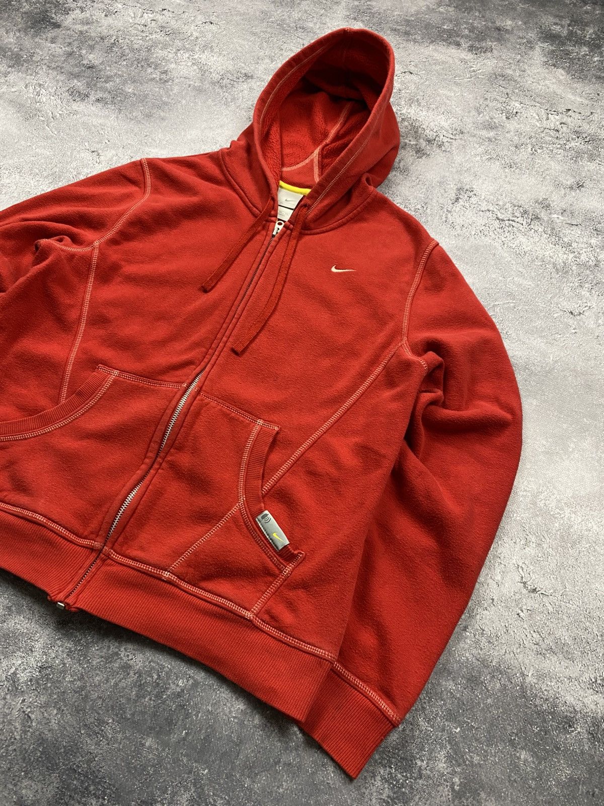 Nike Vintage Y2K Nike Zip Up Hoodie Swoosh Logo Streetwear 90s Size L / US 10 / IT 46 - 5 Thumbnail