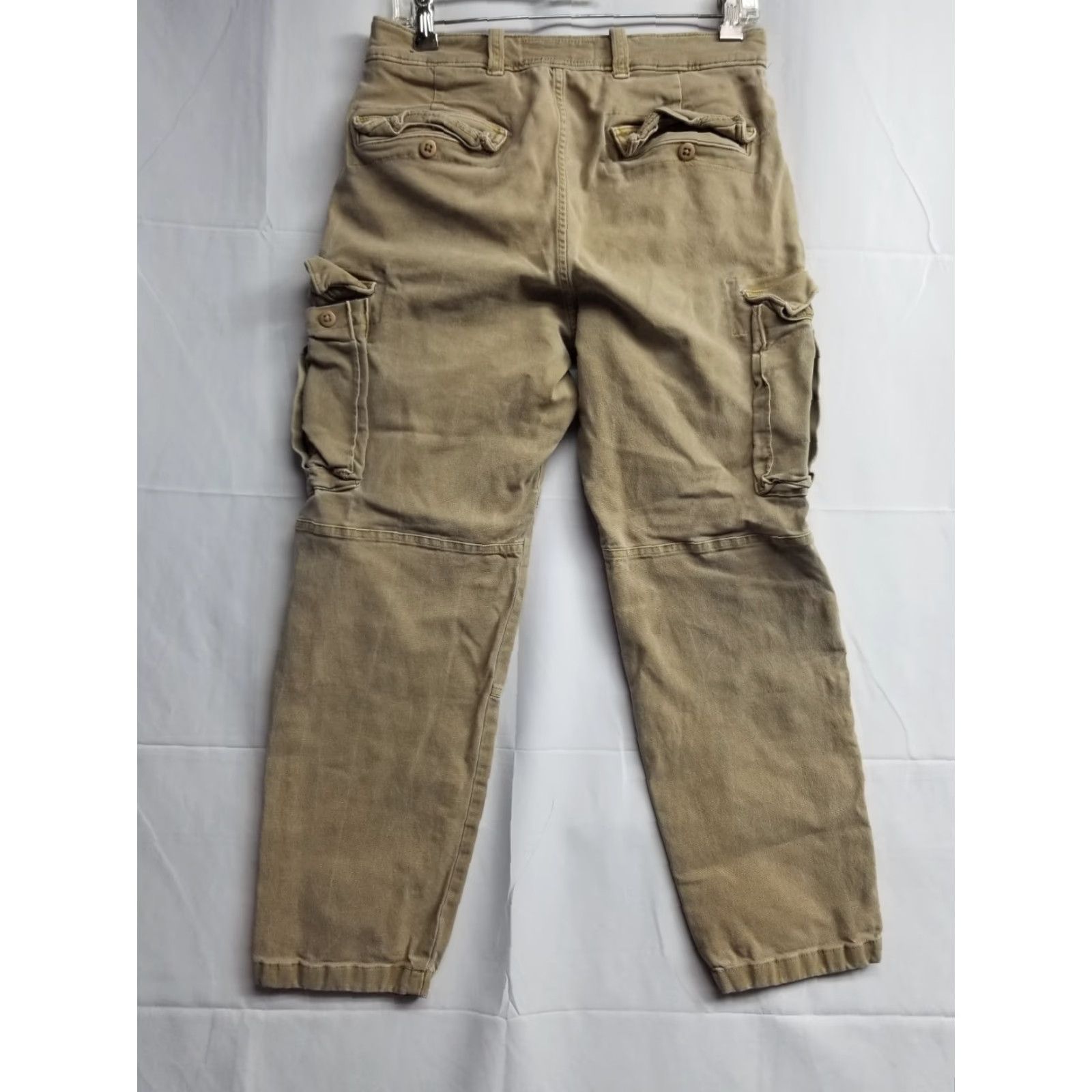 Abercrombie & Fitch Abercrombie & Fitch Men 30R Tan Khaki Paratrooper Cargo Y2K Hiking Pants See Pic Size US 30 / EU 46 - 2 Thumbnail