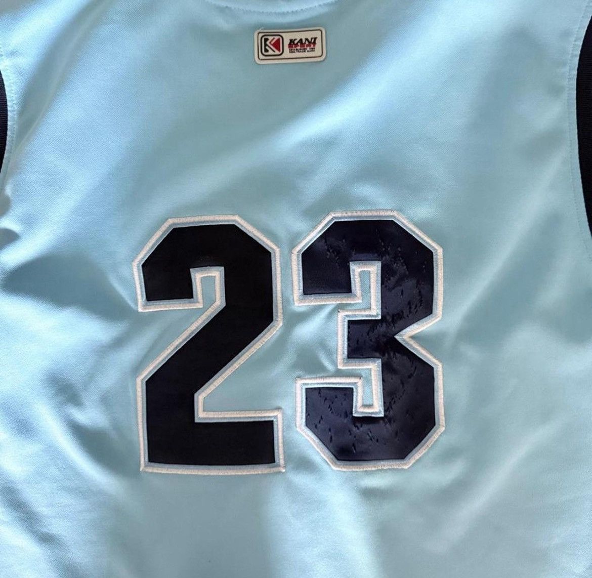 Karl Kani 90s KARL KANI Sports Blue Basketball Embroidered 23 Jersey Size US L / EU 52-54 / 3 - 9 Thumbnail