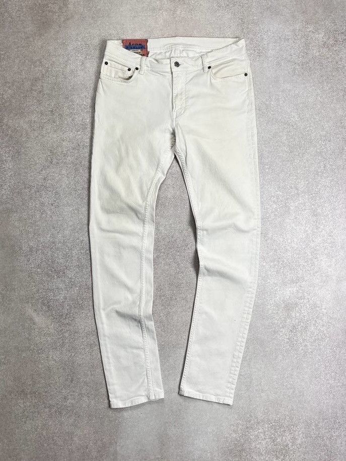 Acne Studios ACNE STUDIOS BLA KONST WHITE DENIM PANTS Y2K 34 Size US 34 / EU 50 - 1 Thumbnail