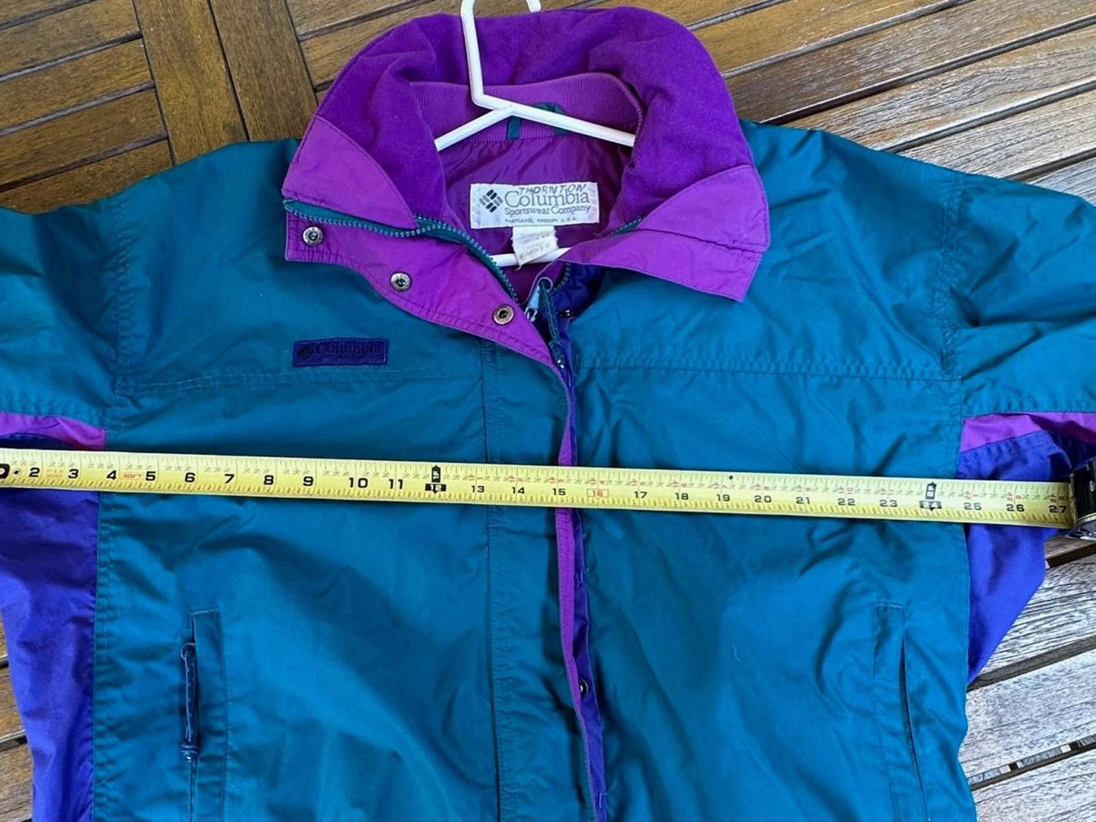 Columbia Vintage Columbia Bugaboo Jacket Women Small Teal Purple 90s Size S / US 4 / IT 40 - 5 Thumbnail