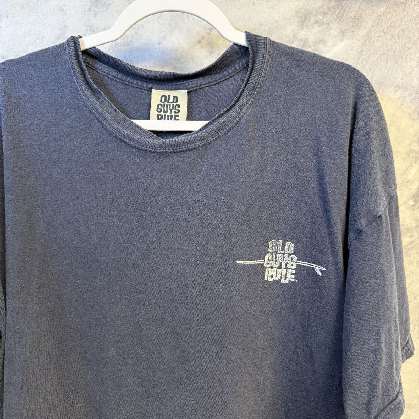 Vintage Vintage Old Guys Rule T Shirt Mens 2XL 24x28 Blue Surf Surfi Size US XXL / EU 58 / 5 - 2 Thumbnail