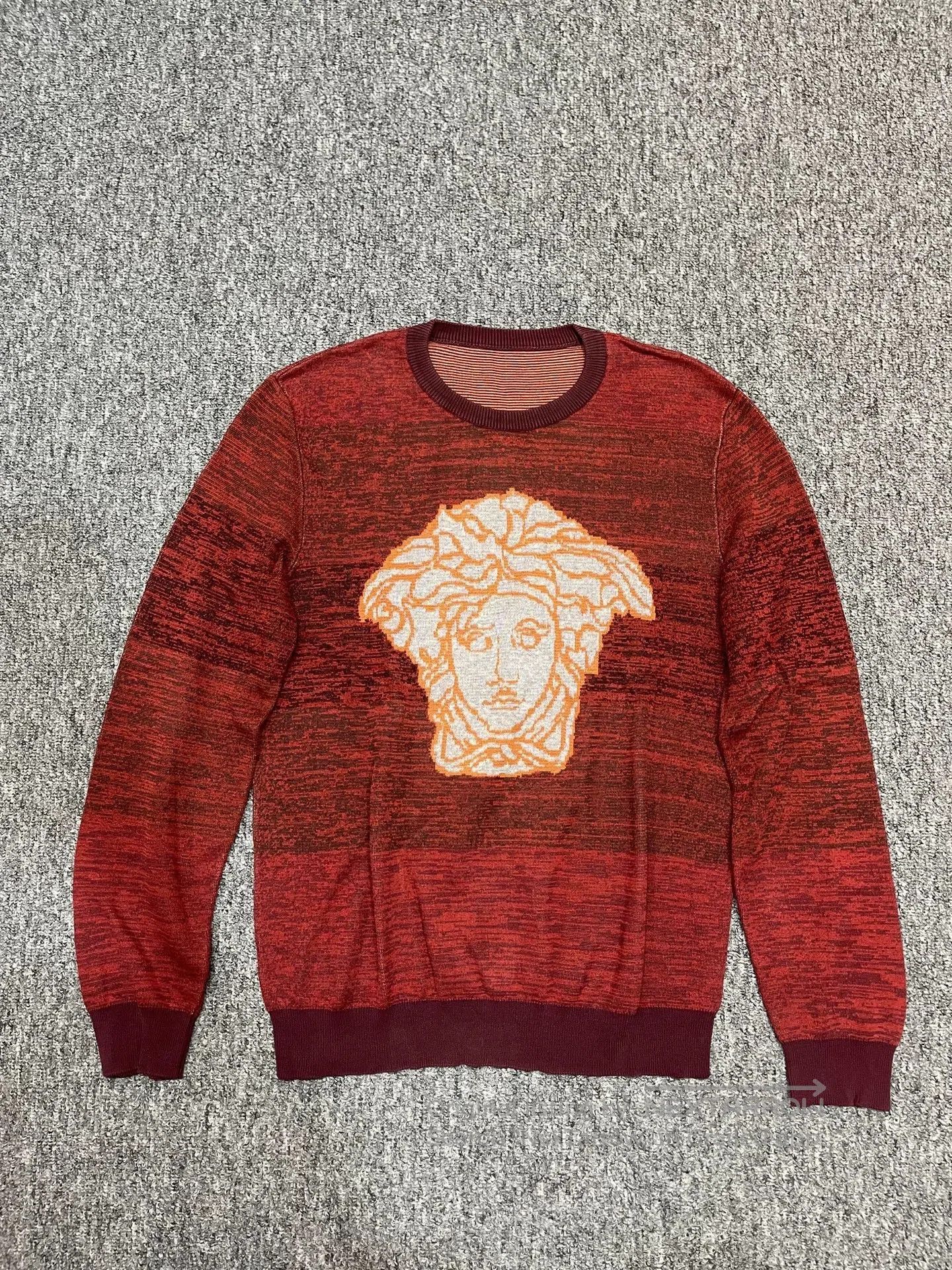 Versace VERSACE Medusa Logo Long Sleeve Knit. Size US L / EU 52-54 / 3 - 1 Thumbnail