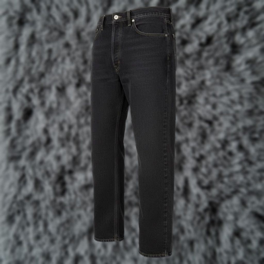 Levi's Levi's 505 Jeans Mens Regular Regular Fit 38x29 Dark Wash Black Denim Zip Fly 5-Pocket Straight Size US 38 / EU 54 - 1 Thumbnail