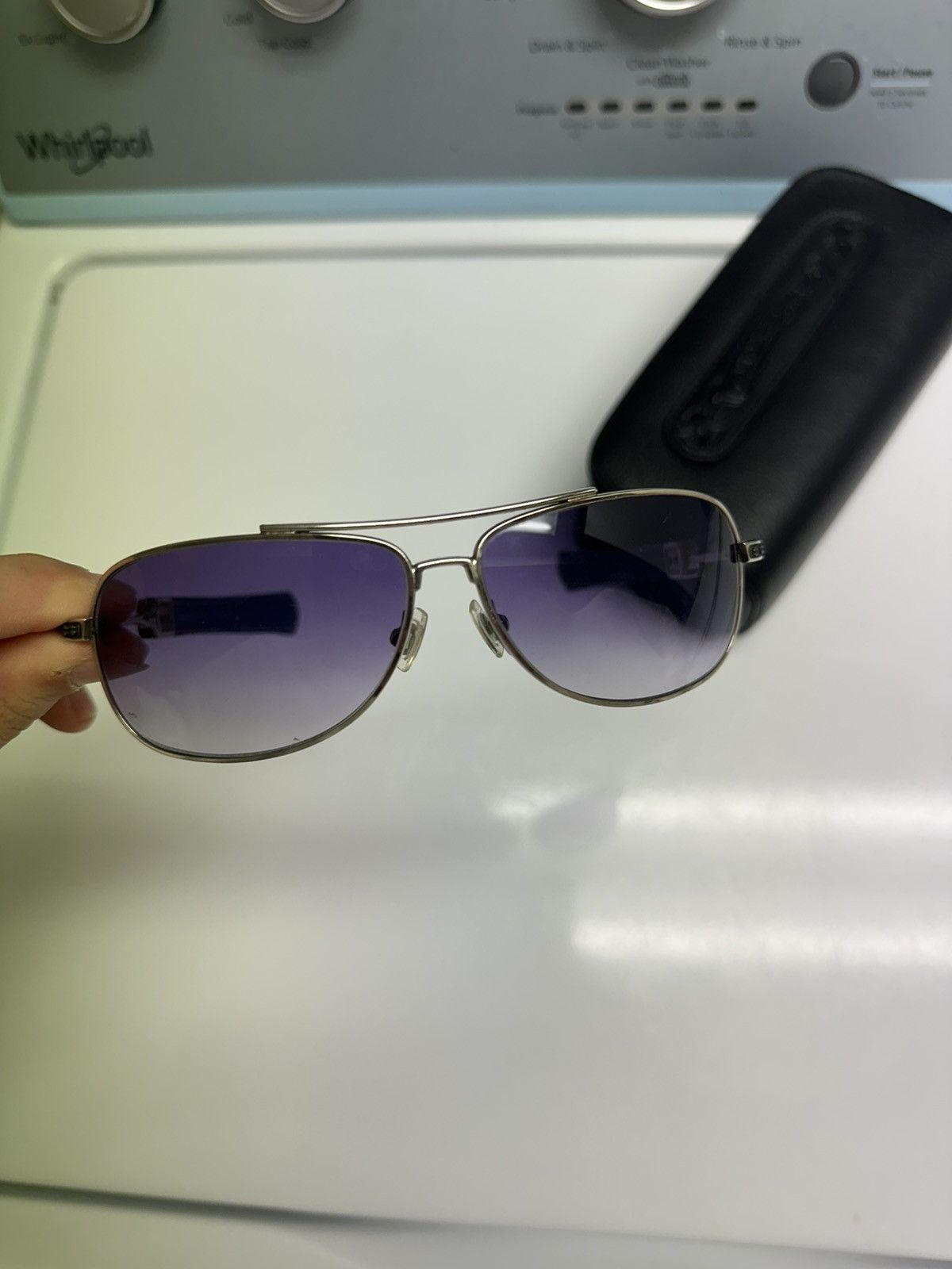 Chrome Hearts chrome hearts vintage sunglasses leather good condition Size ONE SIZE - 3 Thumbnail