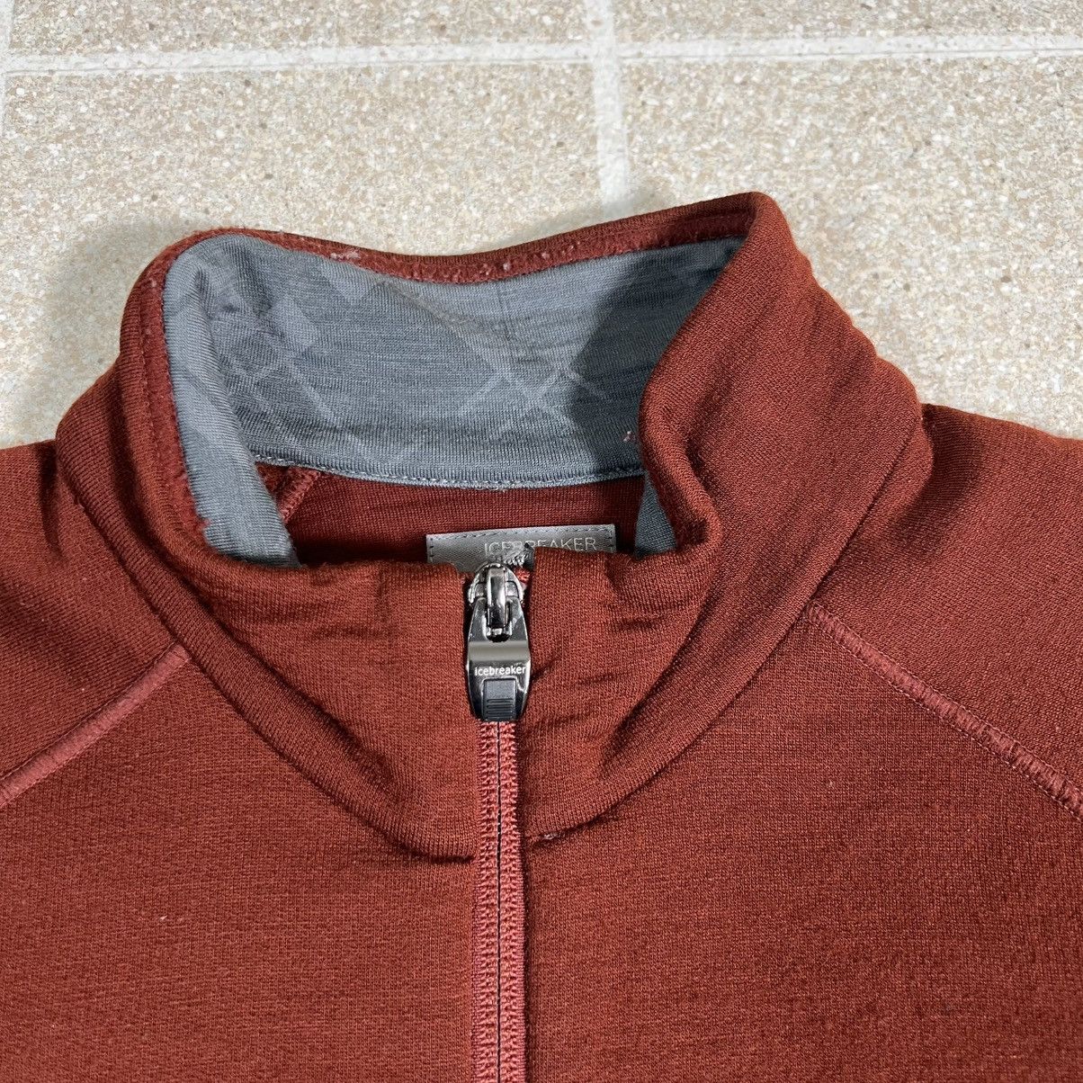 Icebreaker Icebreaker 260 RealFleece Full Zip Jacket Brick Merino Wool Size US L / EU 52-54 / 3 - 4 Thumbnail