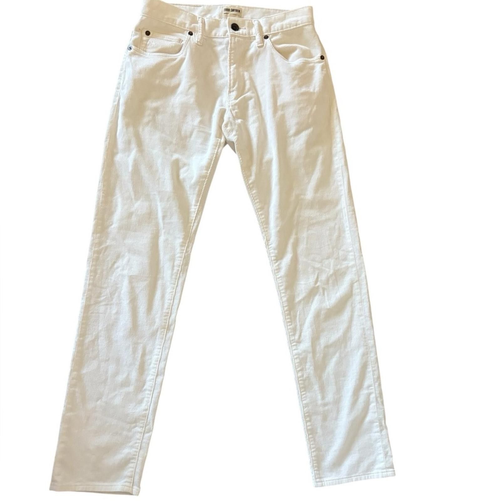 Todd Snyder Todd Snyder New York Slim Fit 5-Pocket Corduroy Pant White Size US 28 / EU 44 - 4 Thumbnail