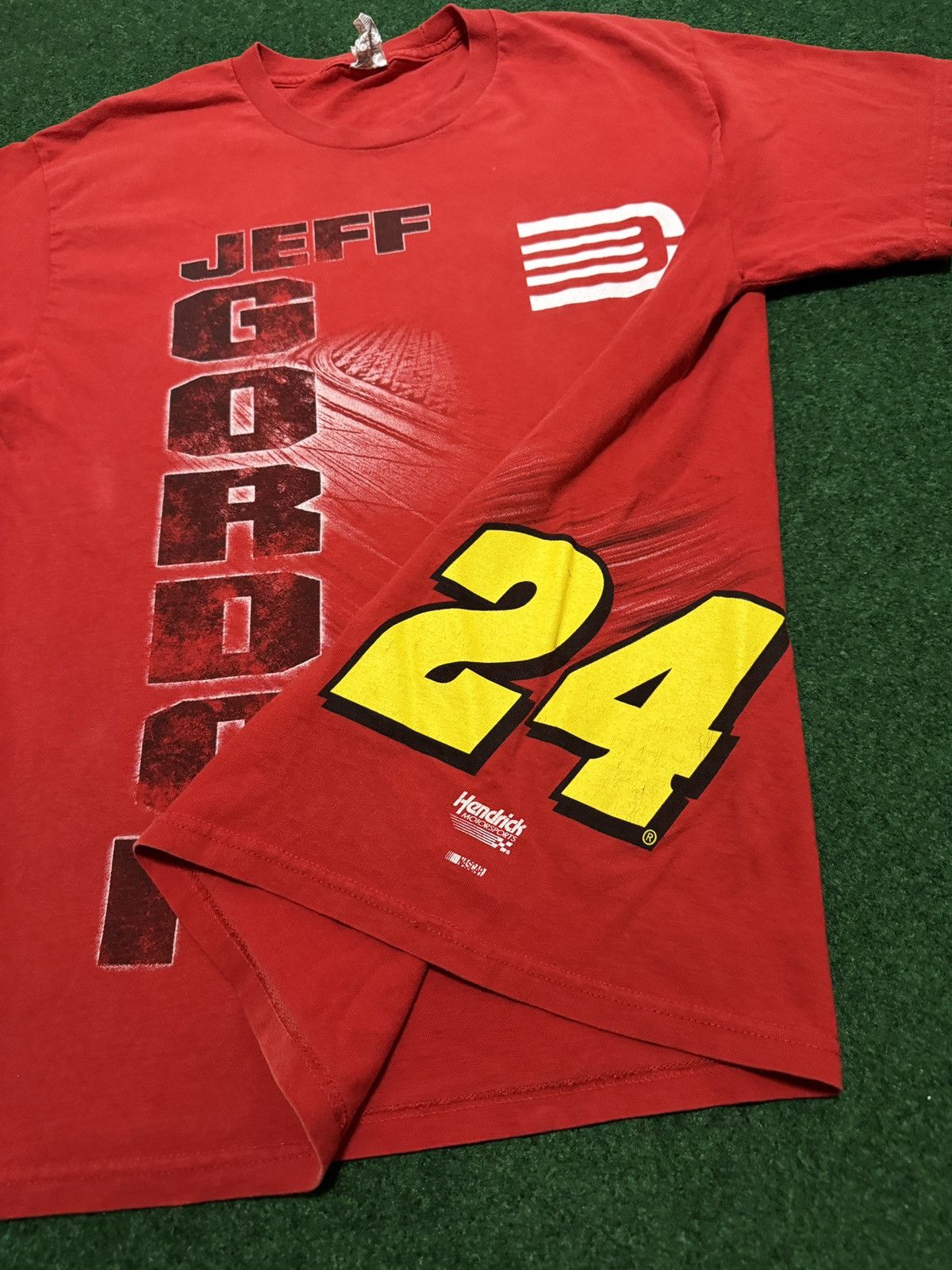 NASCAR × Vintage Y2K Jeff Gordon Nascar #24 Large Hip Hop Grunge Red T Shirt Size US L / EU 52-54 / 3 - 2 Thumbnail