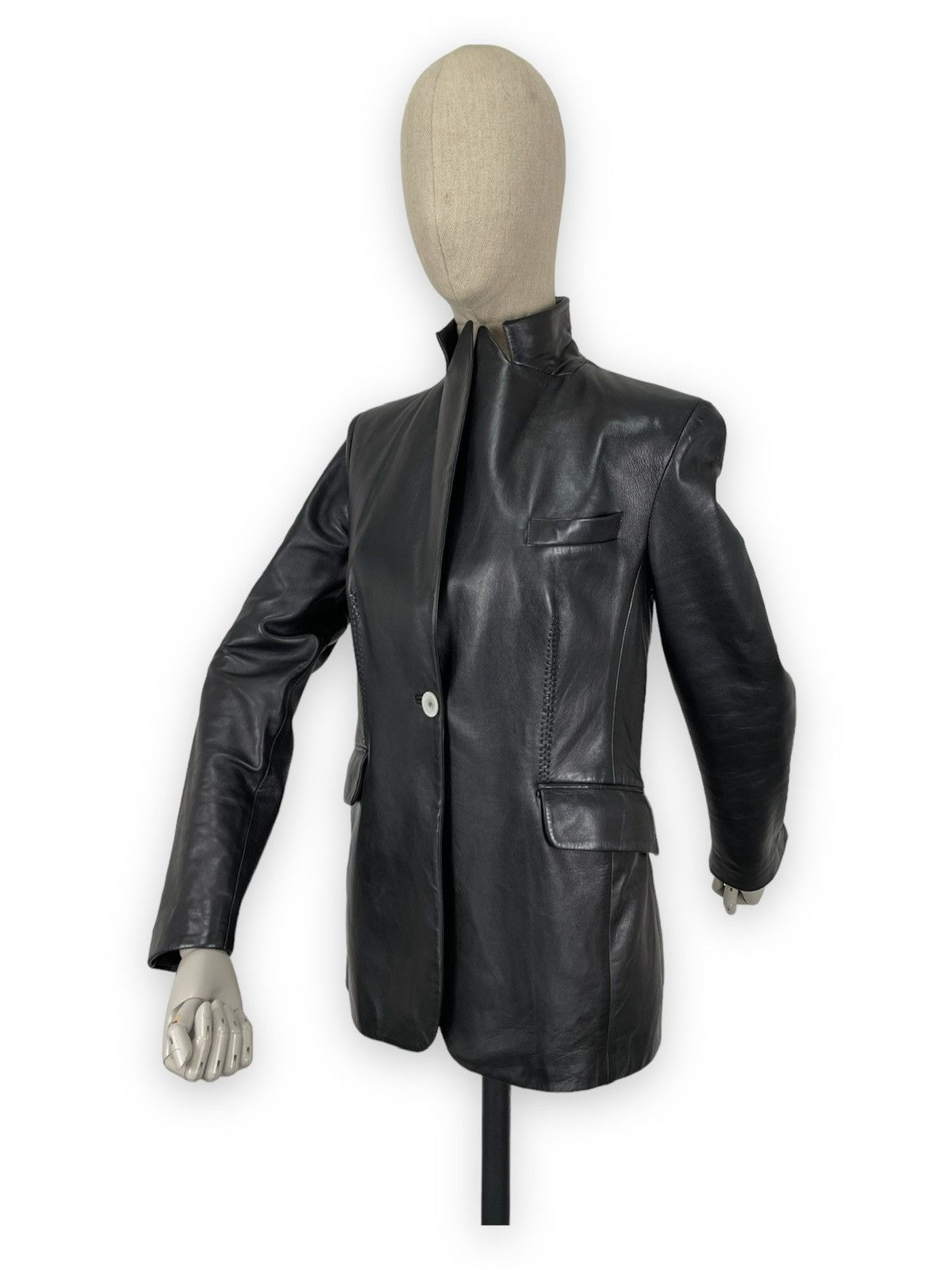 Kiton RARE NAPOLI DOLPH SCHMID Leather Italy Jacket Sheepskin Coat Blazer S Size M / US 6-8 / IT 42-44 - 5 Thumbnail