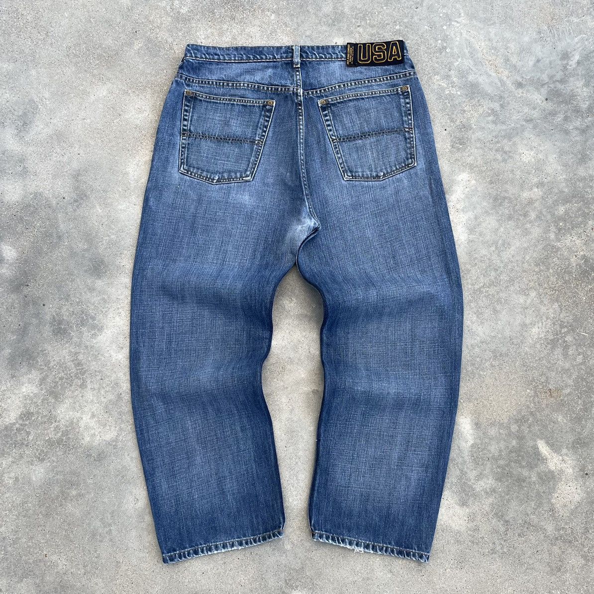 Japanese Brand × Vintage Crazy vintage Y2K baggy Polo Ralph Lauren punk skater jeans Size US 36 / EU 52 - 1 Thumbnail
