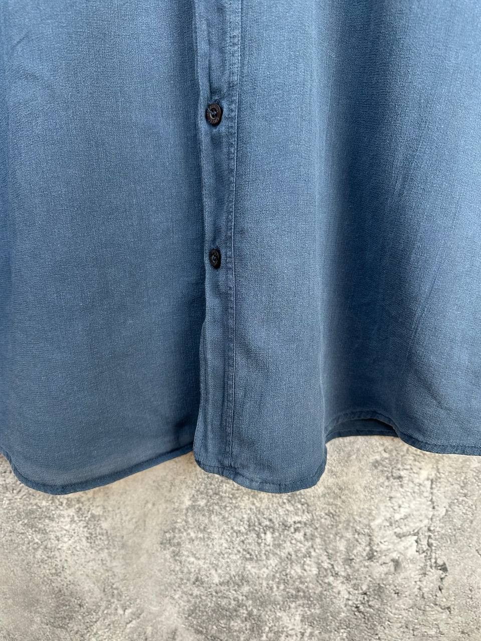 Moschino Moschino Jeans Pure Linen Button Shirt Navy Short Sleeve Size US XL / EU 56 / 4 - 7 Thumbnail