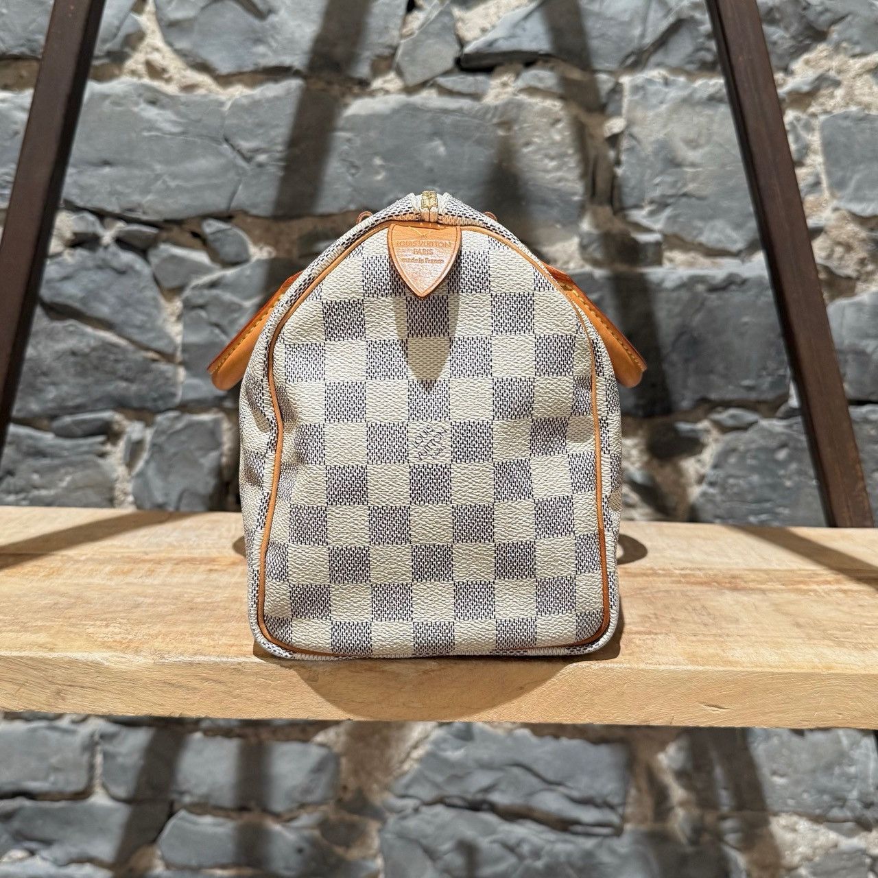 Louis Vuitton Louis Vuitton 2007 Damier Azur Speedy 25 Handbag Size ONE SIZE - 5 Thumbnail