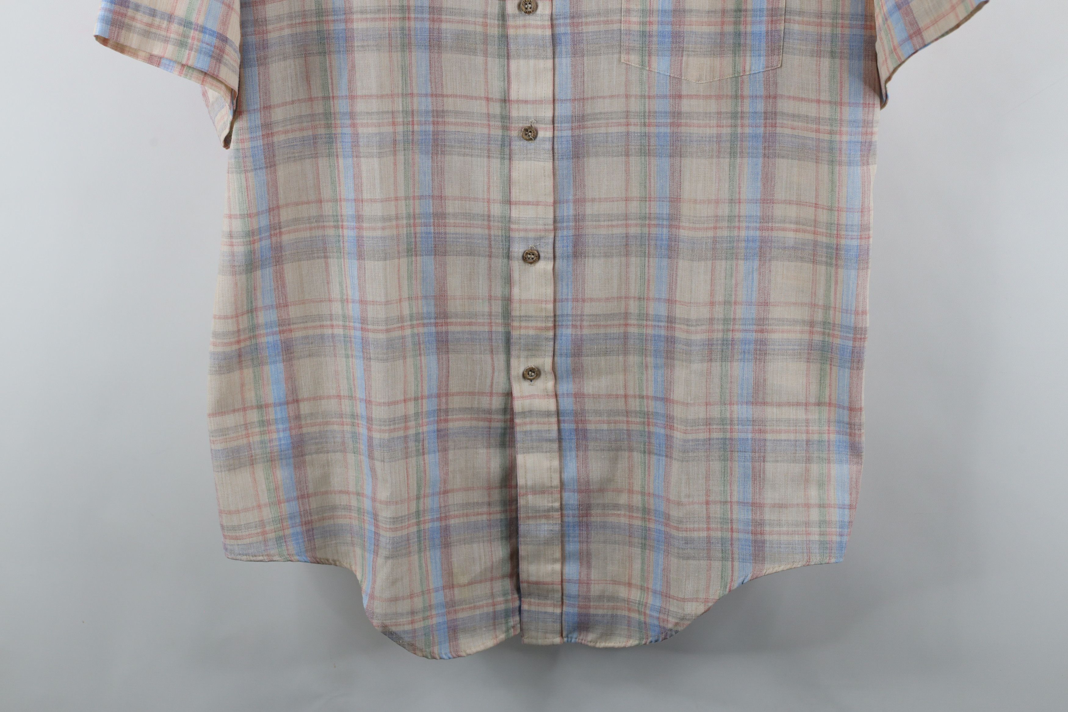 Vintage Vintage 70s Streetwear Short Sleeve Collared Button Shirt Size US L / EU 52-54 / 3 - 3 Thumbnail
