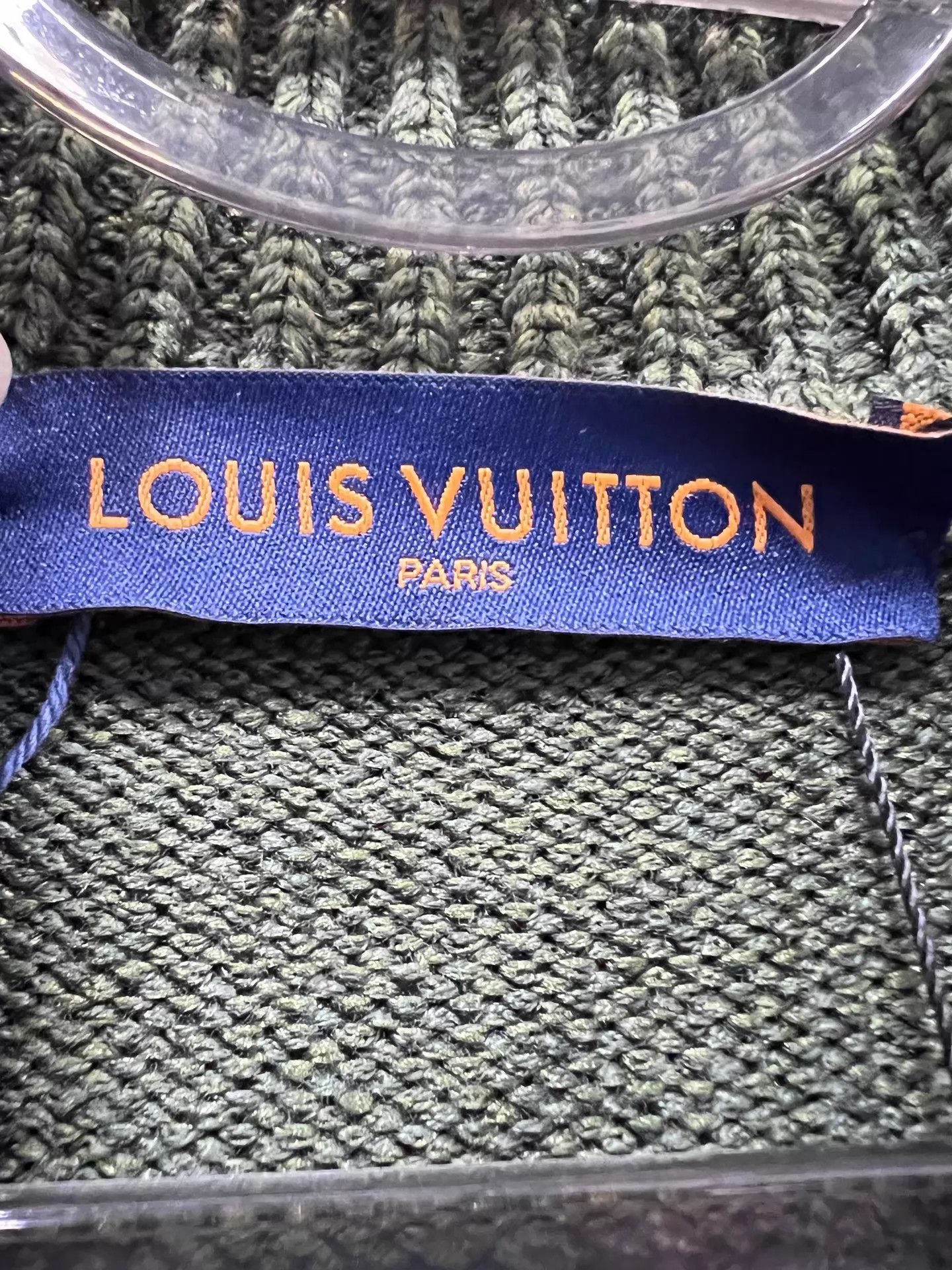 Louis Vuitton LV x nigo Geo Olive Green Long Sleeve Sweater L E61108 Size US L / EU 52-54 / 3 - 3 Thumbnail