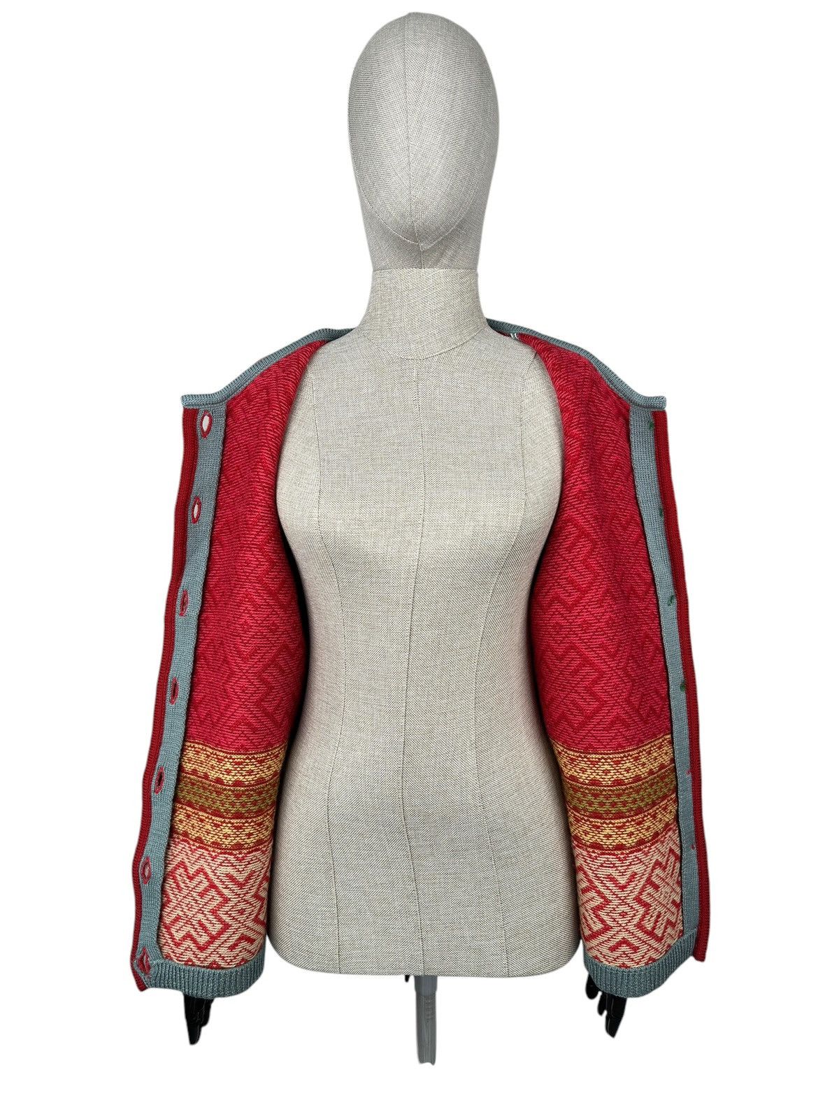 Other OLEANA 100% WOOL TRADITIONAL NORWEGIAN CARDIGAN SWEATER Size M / US 6-8 / IT 42-44 - 4 Thumbnail