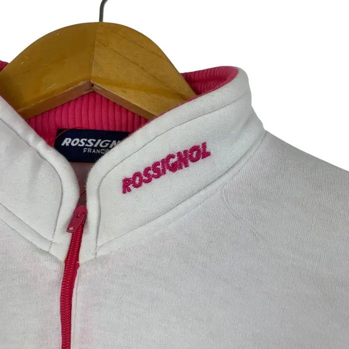 Rossignol Vintage 90’ ROSSIGNOL FRANCE Half Zipper Tee Shirt Top Size M / US 6-8 / IT 42-44 - 3 Thumbnail