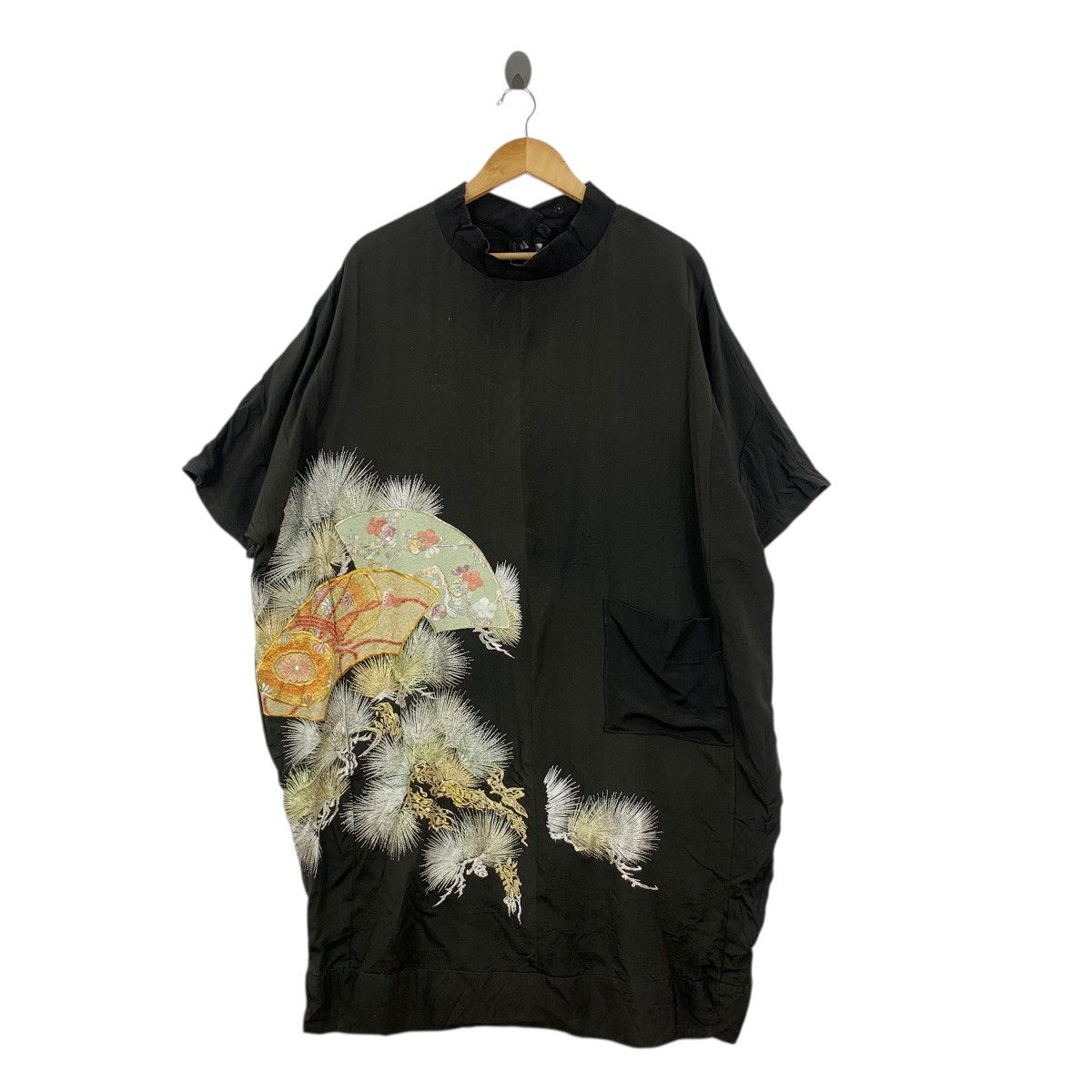 Vintage Vintage 70s KIMONO SAKURA JAPAN Traditional AOP Robe Coat Size 3XL / US 20-22 - 1 Thumbnail