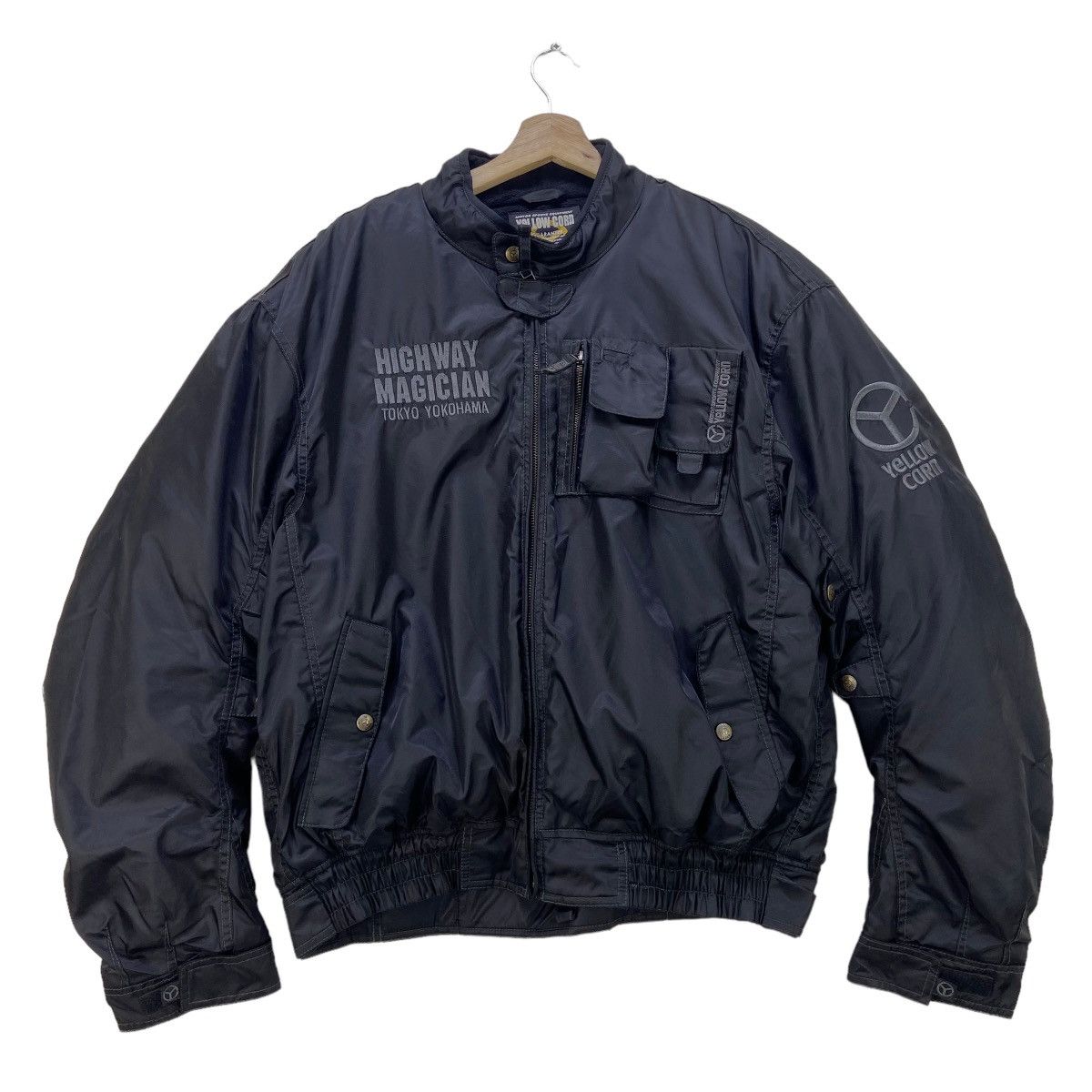YELLOW CORN Sledge Hammer Highway The 3rd Bomber Moto Sport Biker Jacket Size US L / EU 52-54 / 3 - 4 Thumbnail