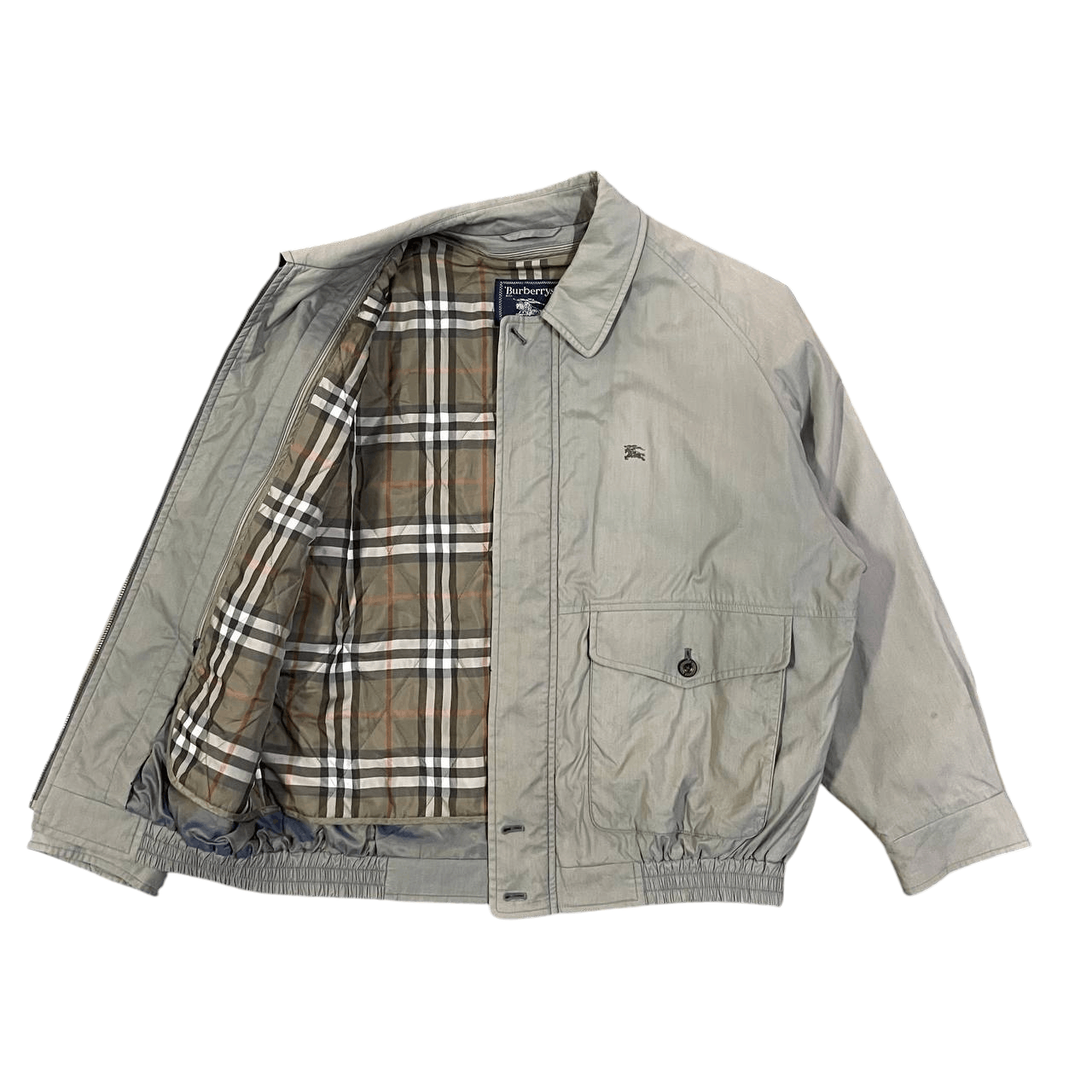 Burberry Vintage Burberry Nova Check Bomber Jacket Size US L / EU 52-54 / 3 - 1 Thumbnail