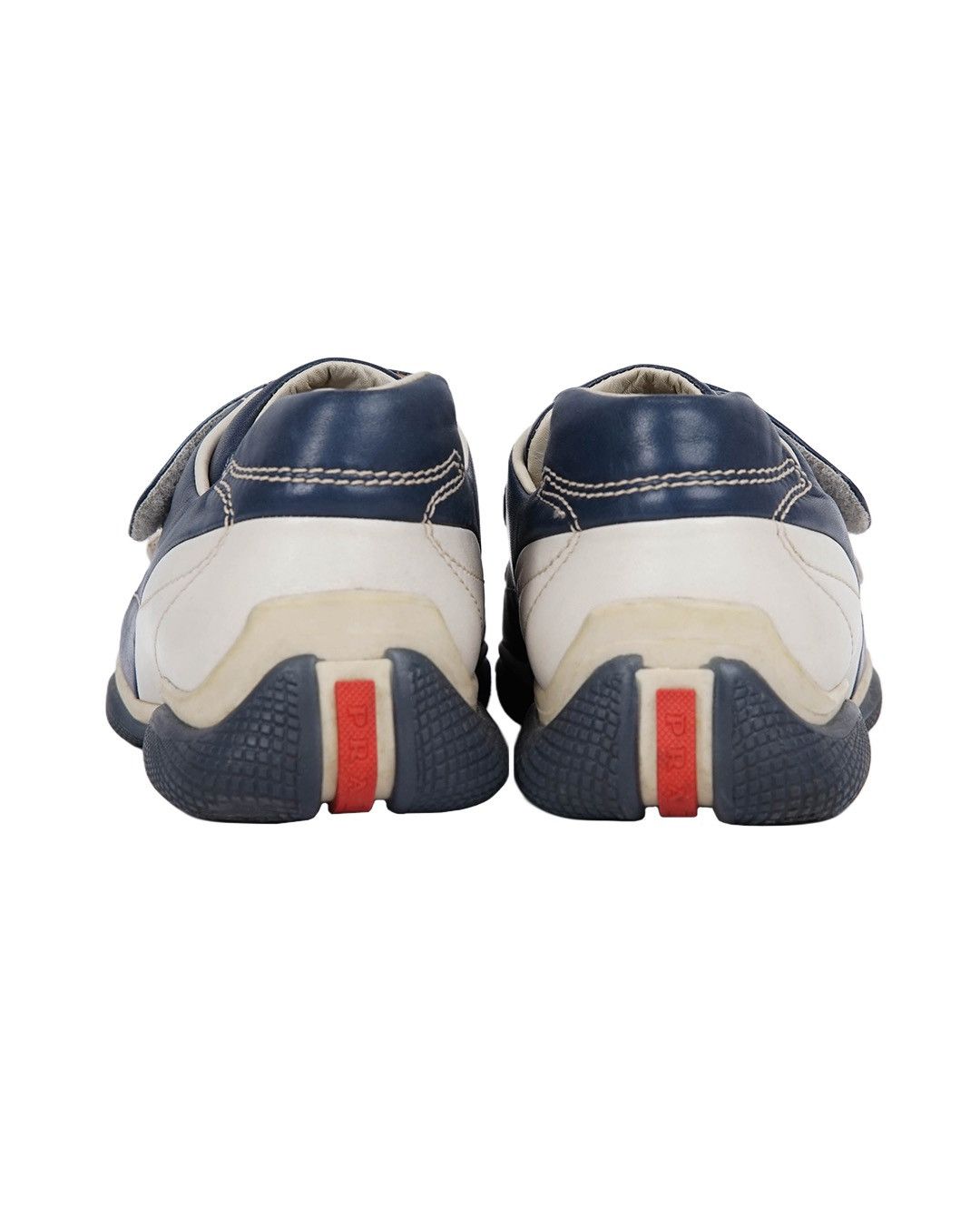 Prada Prada Sport 2001 Leather Sneakers in Navy/Beige Size US 7 / EU 40 - 4 Thumbnail