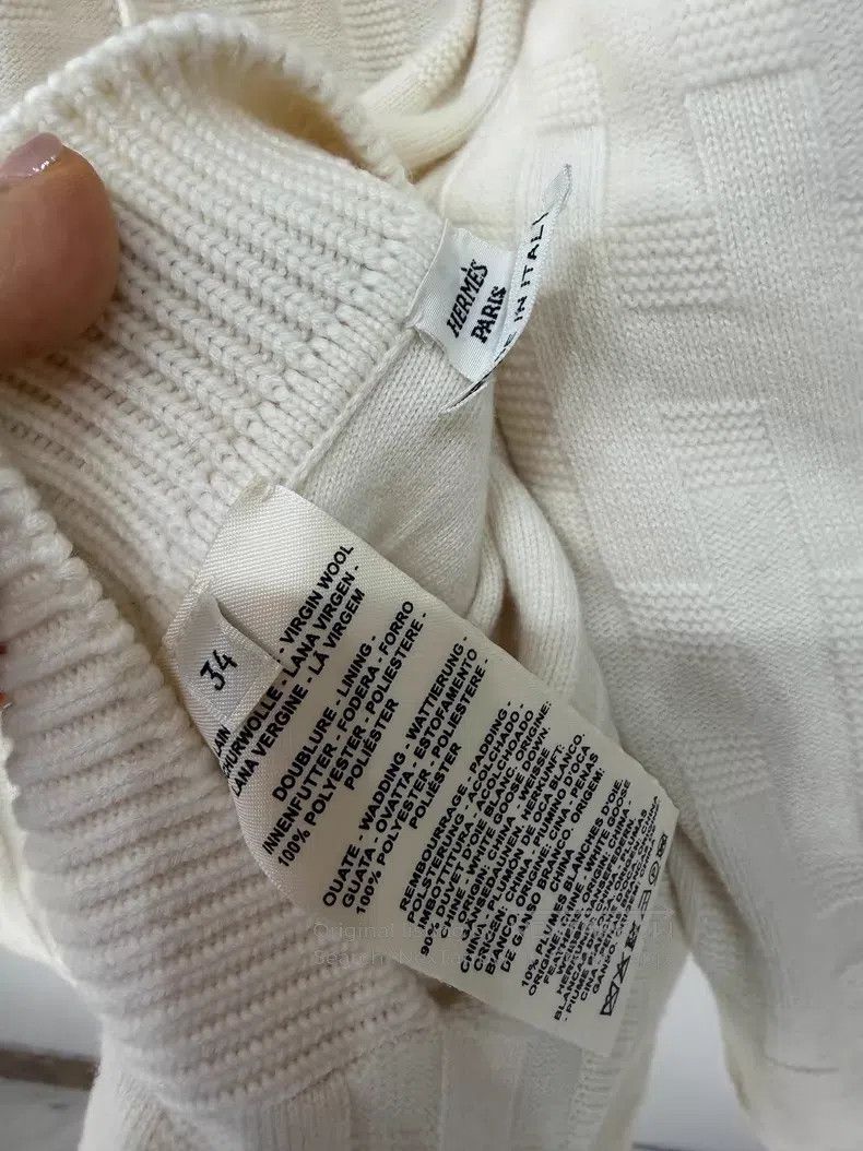 Hermes Hermes Cream white H logo full logo wool double-sided coat Size XXS / US 00 / IT 34 - 5 Thumbnail