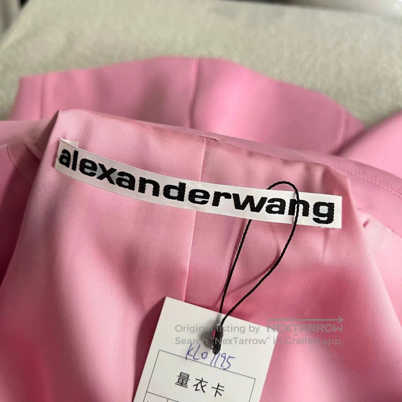 Alexander Wang pink satin belted blazer by Alexander Wang. Size XS / US 0-2 / IT 36-38 - 6 Thumbnail