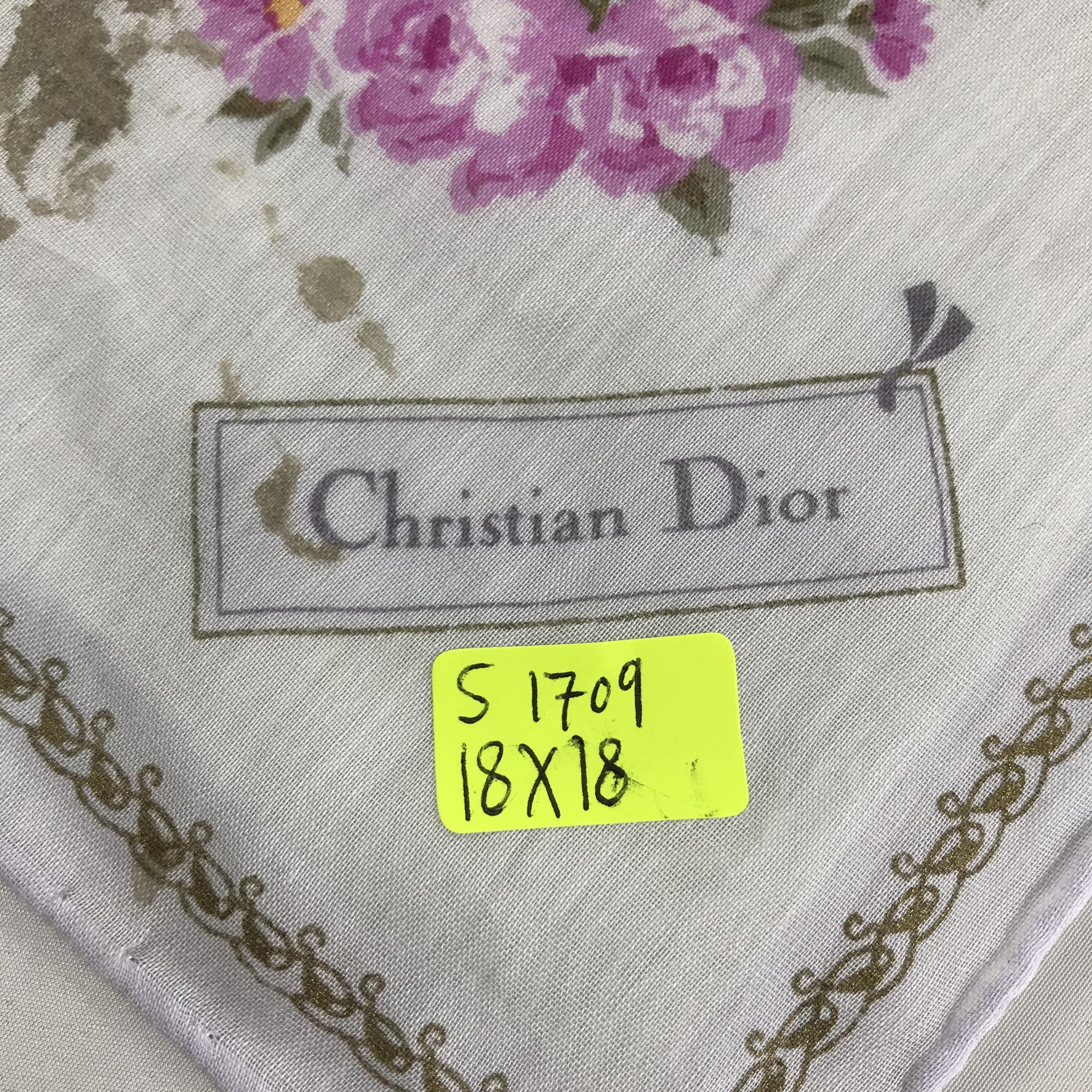 Vintage Christian Dior Bandana / Handkerchief / Neckerchief - S1709 Size ONE SIZE - 8 Thumbnail