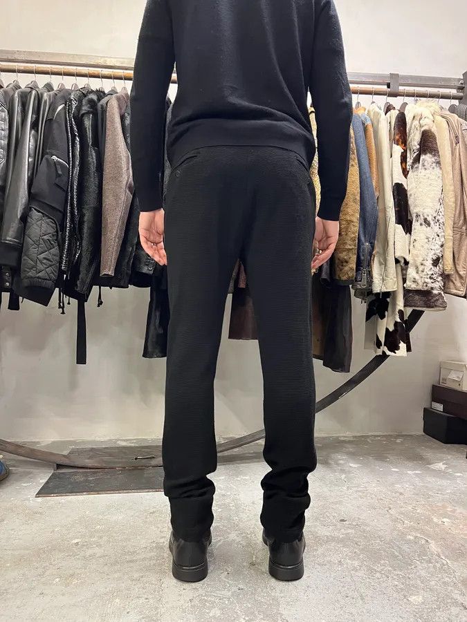 Emporio Armani × Vintage AW2013 Emporio Armani Black Wool Long Cozy Pants Size US 33 - 2 Thumbnail