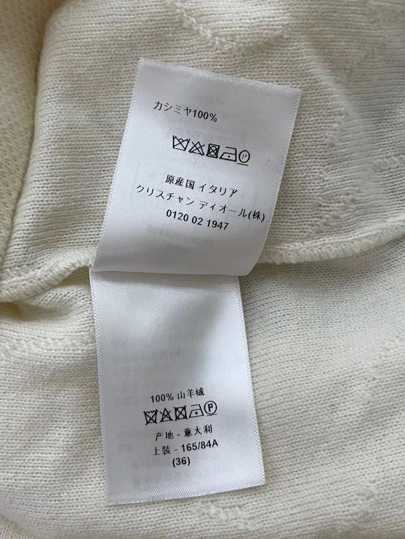Dior Dior White three-dimensional feather cashmere knitwear swe Size XS / US 0-2 / IT 36-38 - 6 Thumbnail