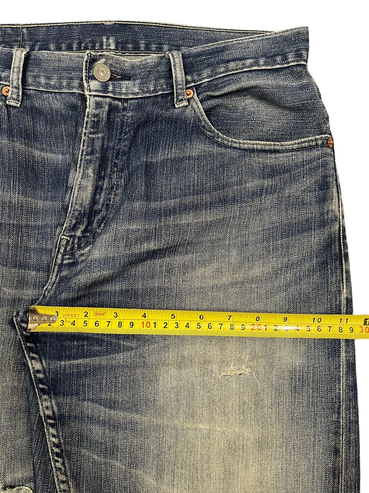 Levi's Vintage 90s Levis 505 Blue Wash Distressed Baggy Jeans Size US 32 / EU 48 - 13 Thumbnail