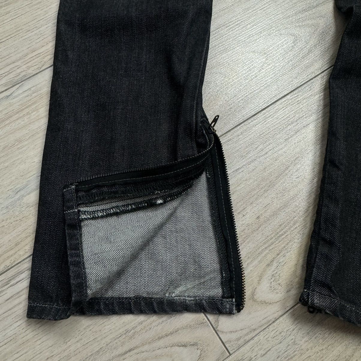 G-Star Vintage Y2K Gstar Muse Jack Avant Garde Black Denim Jeans Size 29" - 7 Thumbnail