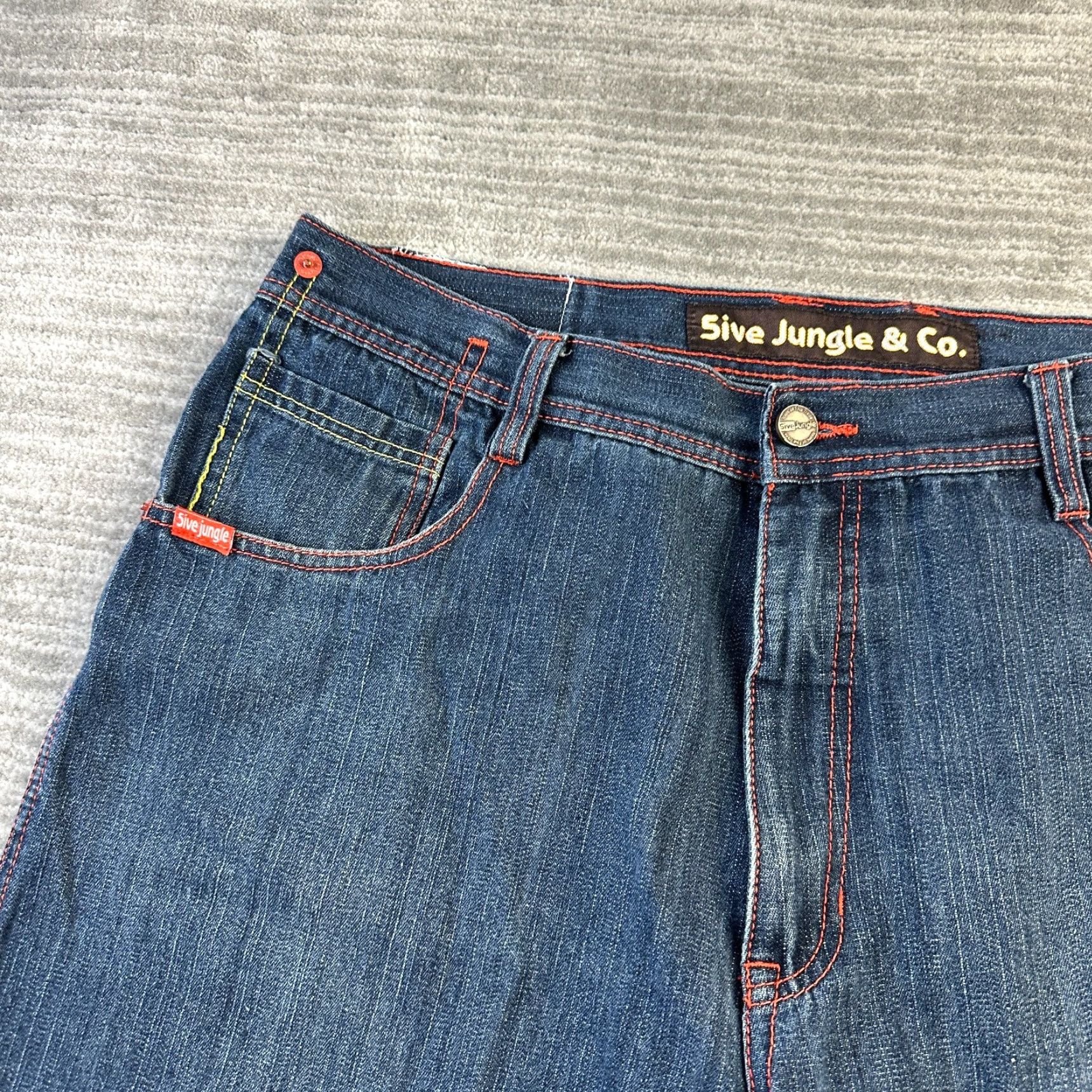 Vintage VINTAGE 5ive Jungle Jean Shorts Mens 40 Blue Jorts Baggy Hip Hop Y2K 90s Mens Size US 40 / EU 56 - 3 Thumbnail