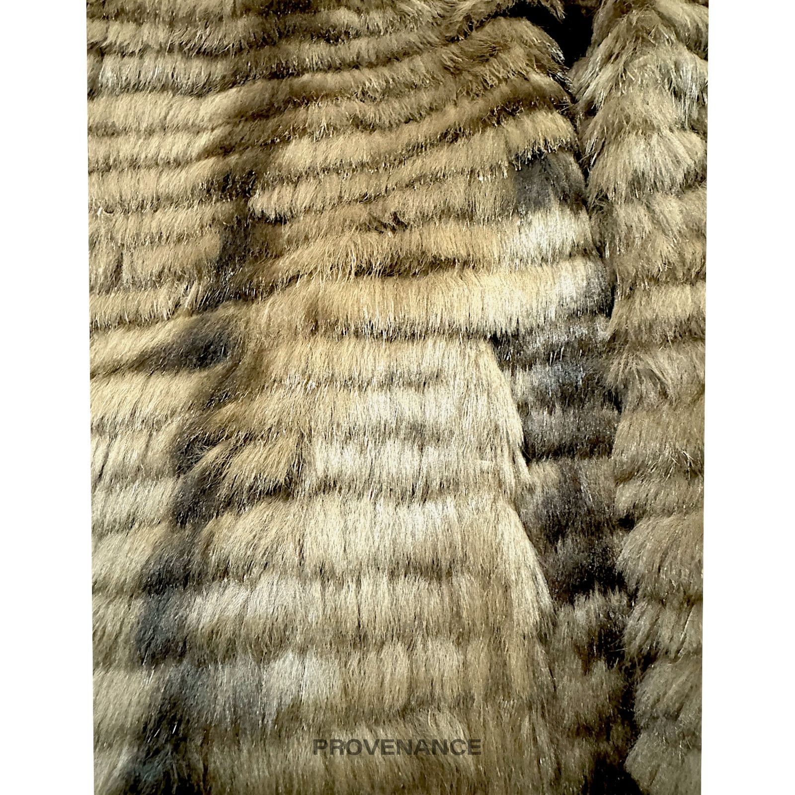 Balmain 🔴 Balmain Reversible Rabbit Fur Jacket - Olive/Brown M W12 Size M / US 6-8 / IT 42-44 - 7 Thumbnail