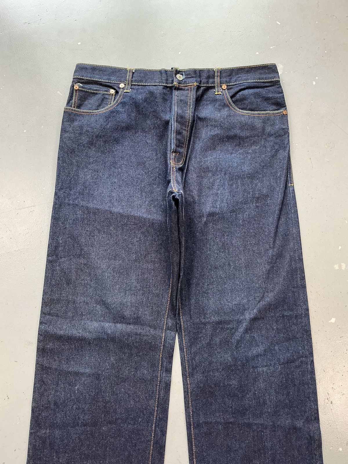 Japanese Brand × Vintage Vintage Evisu inspired diecock seagull printed denim Size US 38 / EU 54 - 4 Thumbnail
