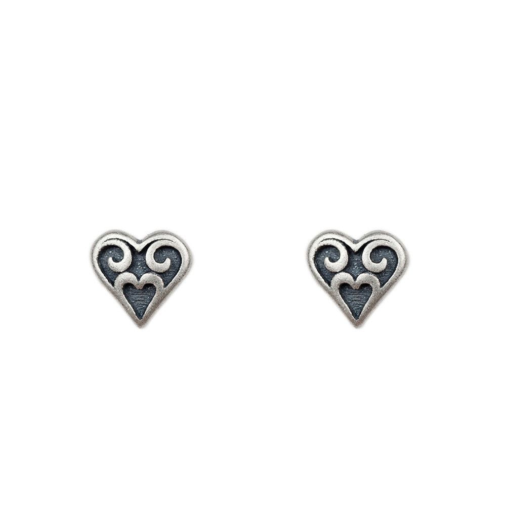 Jewelry Heart New Trend Earrings One Pairs Chrome Jewelry Size ONE SIZE - 6 Thumbnail