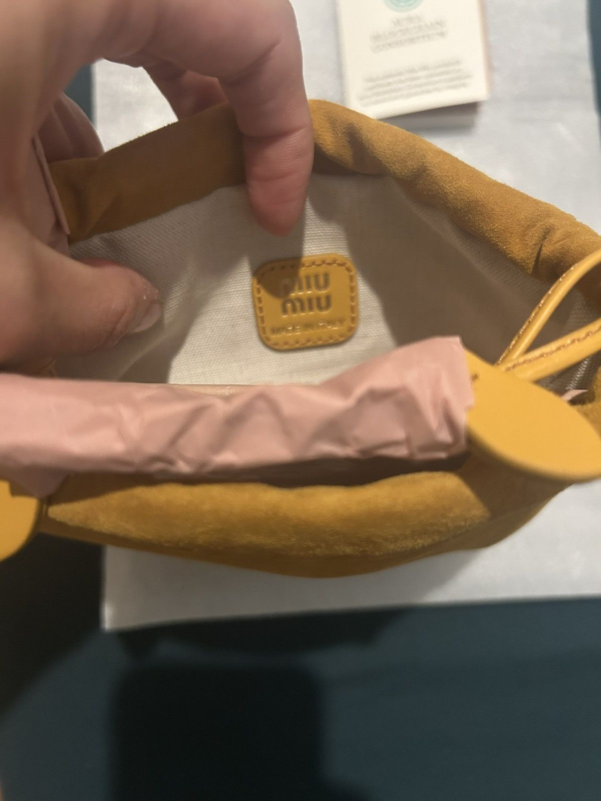 Miu Miu Miu miu Suede Pouch Size ONE SIZE - 4 Thumbnail