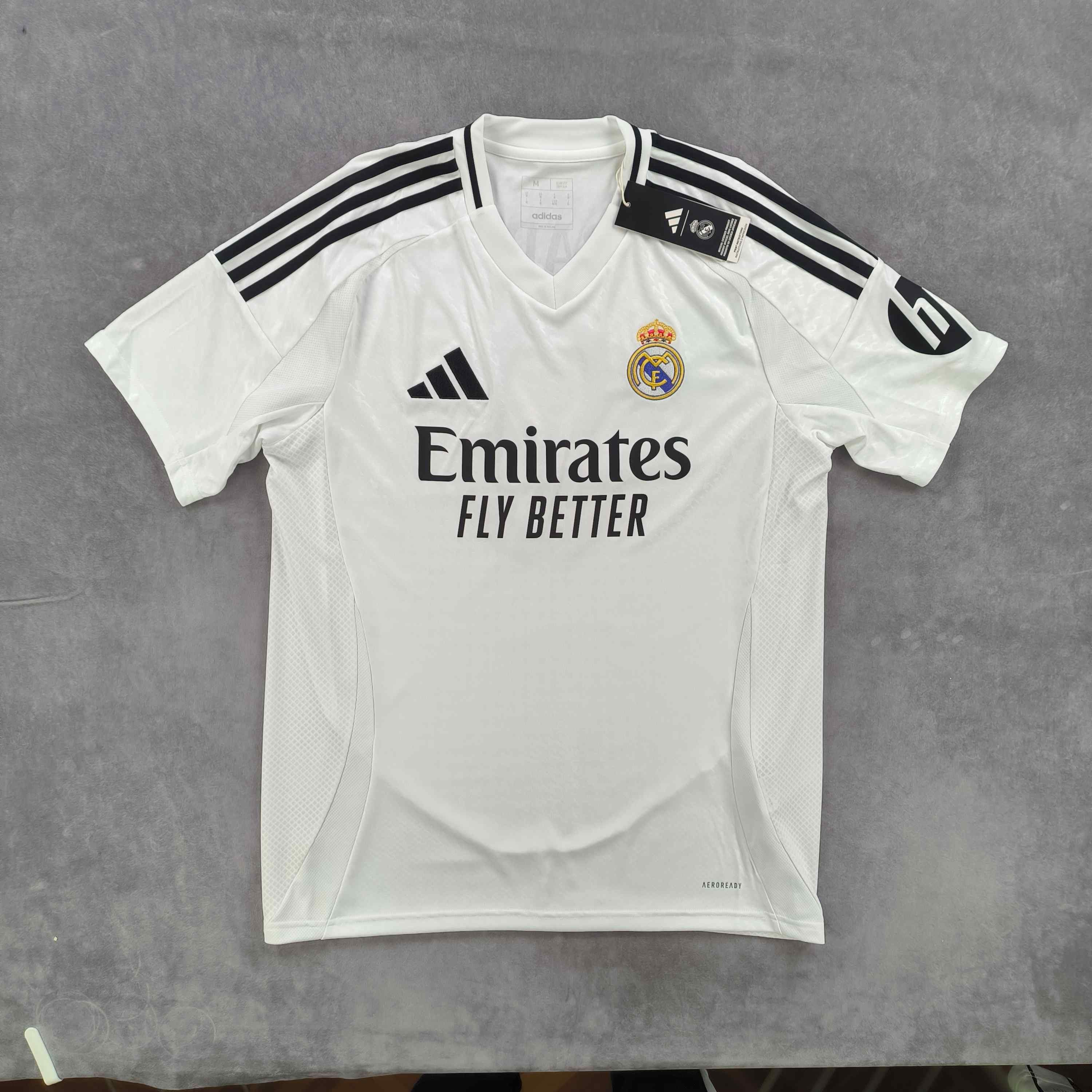 Adidas NEW Real Madrid 2024-25 Adidas home Mbappé football jersey M Size US M / EU 48-50 / 2 - 2 Thumbnail