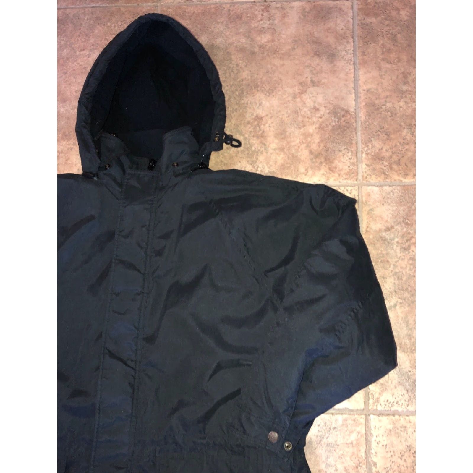 Andrew Marc Andrew Marc Additions Mens Full Zip Fleece Jacket XL Black Outerwear Size US XL / EU 56 / 4 - 2 Thumbnail