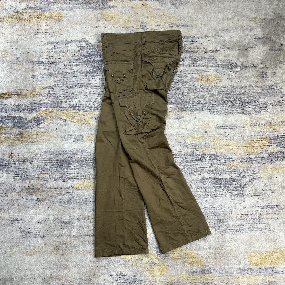 14th Addiction × Le Grande Bleu (L.G.B.) × Tornado Mart Tornado Mart boot cut multi pocket cargo pants vkei style Size US 29 - 3 Thumbnail