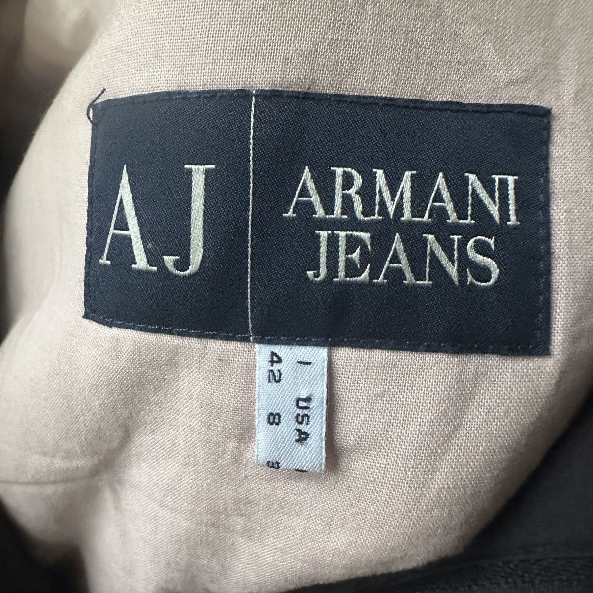 Armani Vintage 90’s Armani Jeans bomber Zip Jacket S-M Size M / US 6-8 / IT 42-44 - 10 Thumbnail